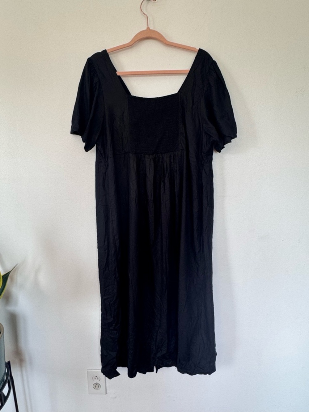 NWT Old Navy Black Jack Button-Down Crepe Midi Dress Size 2X - Picture 11 of 11